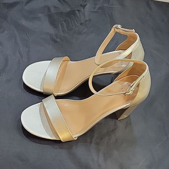 BRAND NEW A.NEW DAY BLOCK ANKLE STRAP OPEN TOE SANDAL - Picture 7 of 16